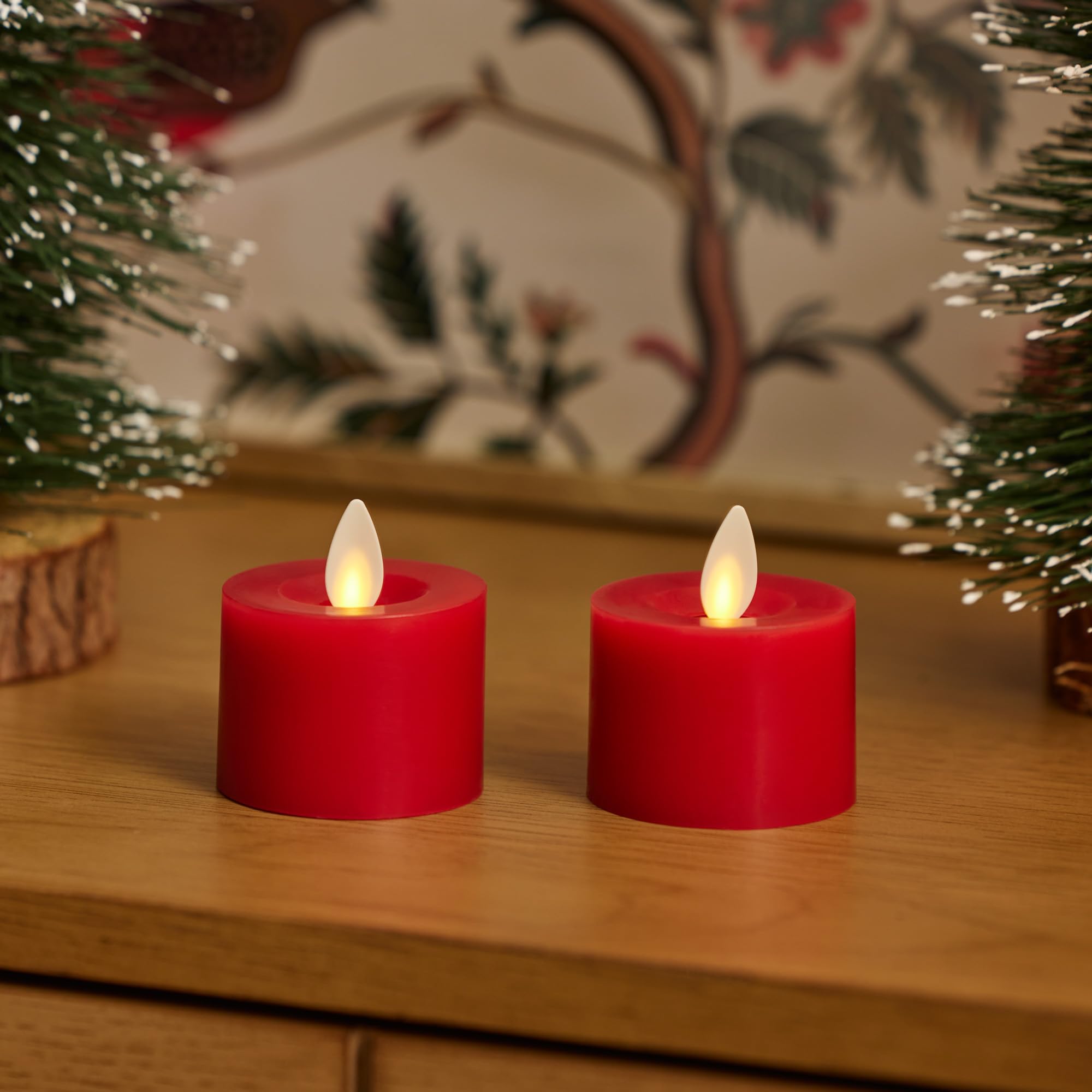 Amazon.com: Luminara 2-Pack Moving Flame LED Flameless Tealight (2